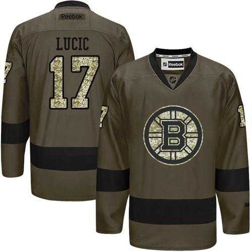 Glued Boston Bruins #17 Milan Lucic Green Salute to Service NHL Jersey,We sell and wholesale Glued Boston Bruins #17 Milan Lucic Green Salute to Service NHL Jersey on line form chian!